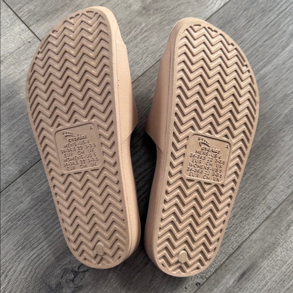 Tan Slide Sandals - Picture 3 of 4